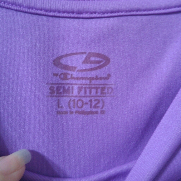 Champion girls purple active tee size large - Picture 3 of 5